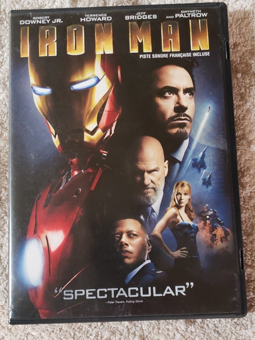 Marvel Iron Man DVD - Red, Gold, Blue Cover